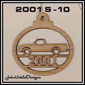 2001 Chevy S10 - GMC S15 Standard cab Truck Laser Cut Wood Ornament