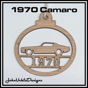 1970 Chevy Camaro Wood Ornament