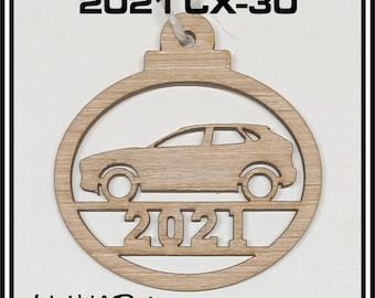 2021 Mazda CX 30 Laser Cut Wood Ornament