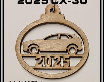 2025 Mazda CX 30 Laser Cut Wood Ornament