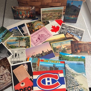postcard lot, unstamped blank postcard collection, deltiology, vintage postcard lot, ready to ship, free shipping USPS ground advantage