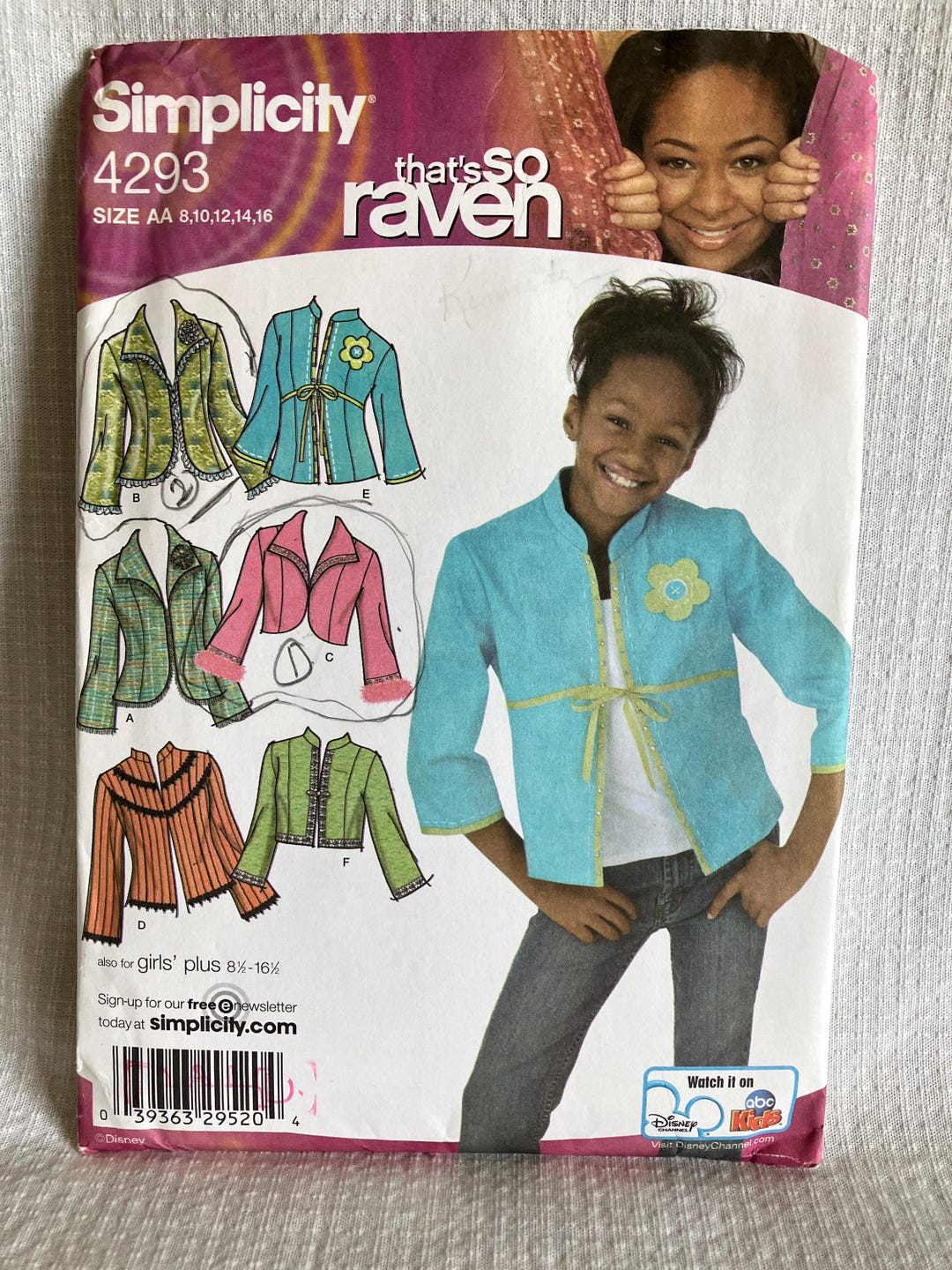 Girls' Jacket Pattern Simplicity 4293 Size AA (8-16) Uncut - Etsy