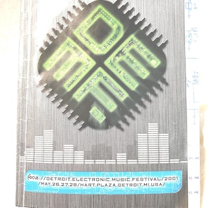 2001 DEMF Program, Detroit Electronic Music Festival Memorabilia