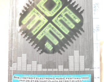 2001 DEMF Program, Detroit Electronic Music Festival Memorabilia
