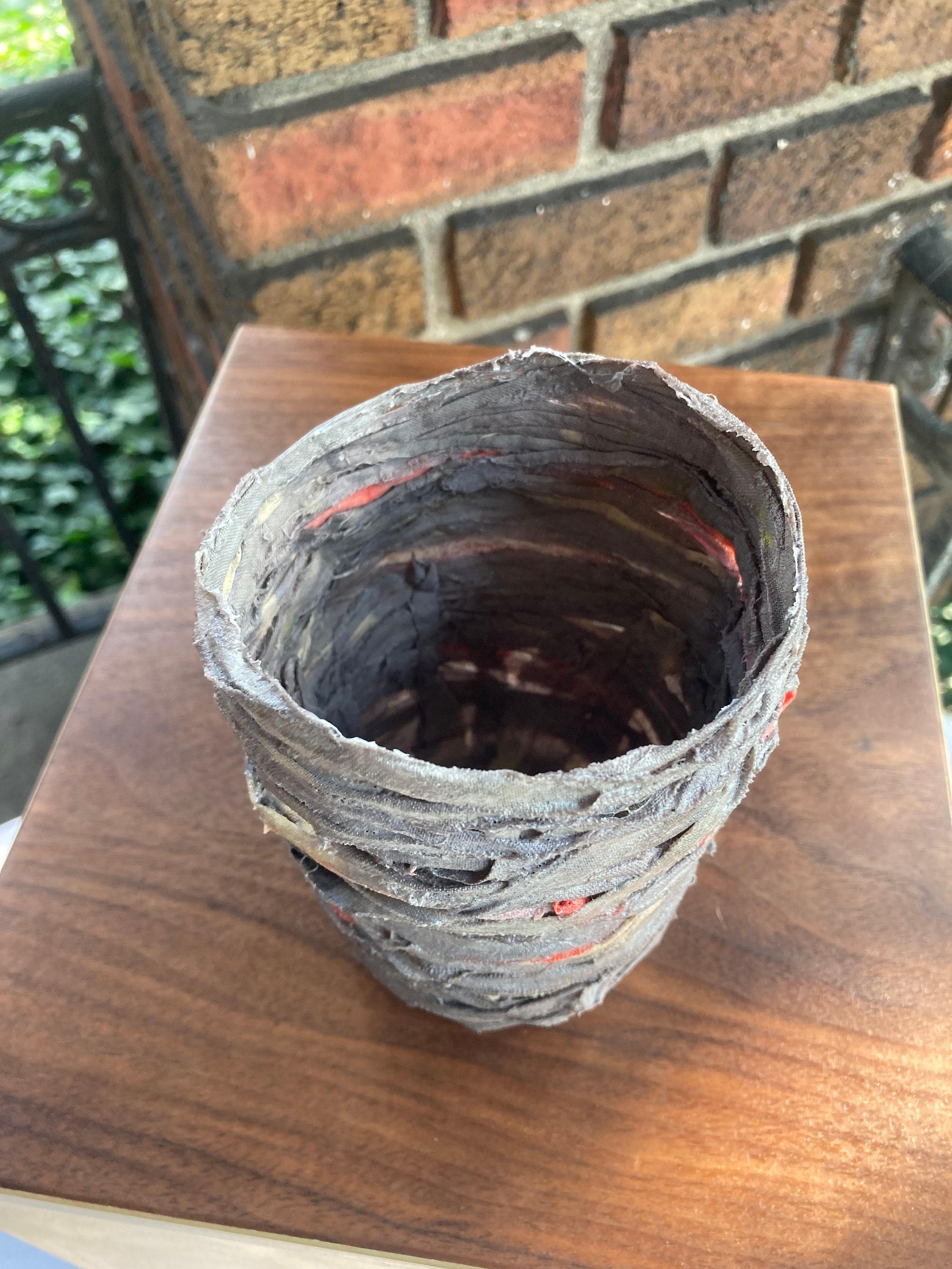Handmade Fabric Vase Fabric Mache Textile Vase Canning Jar - Etsy