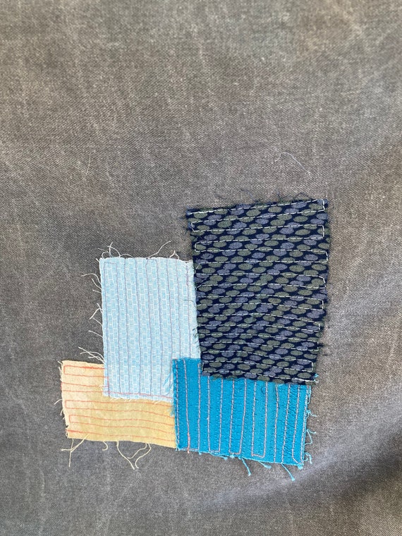 grey drawstring backpack, fabric backpack, free s… - image 4