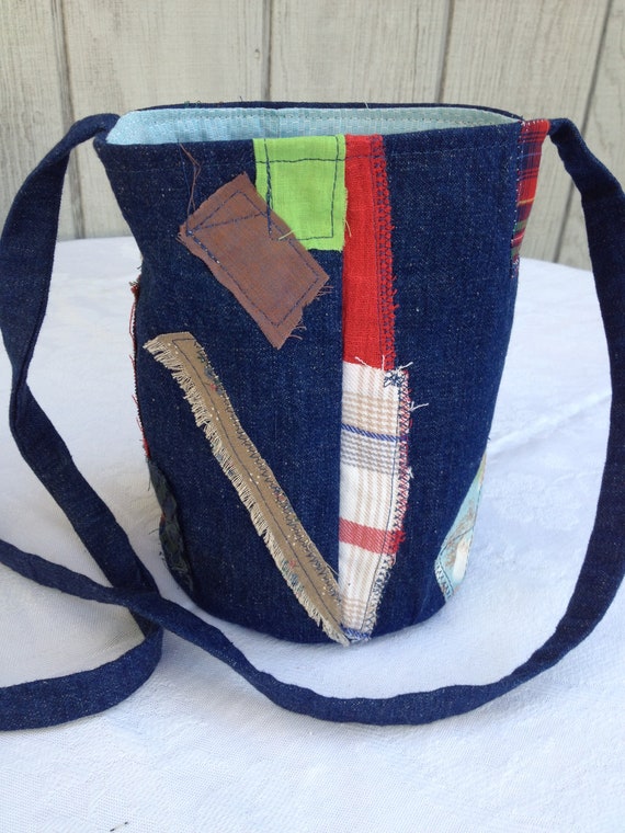 Bolsa redonda de tela clearance