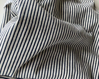cotton knit fabric, black & white striped fabric, t-shirt fabric, shipping included, ready to ship