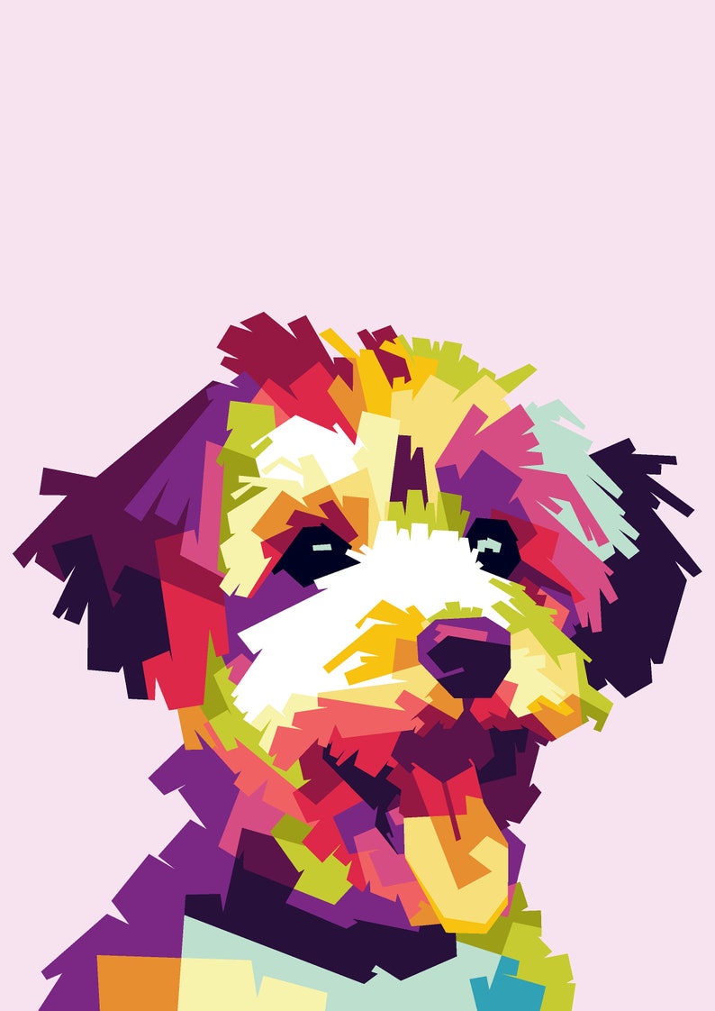 Dog Portraits Custom Dog Art Digital File Print Anywhere Etsy