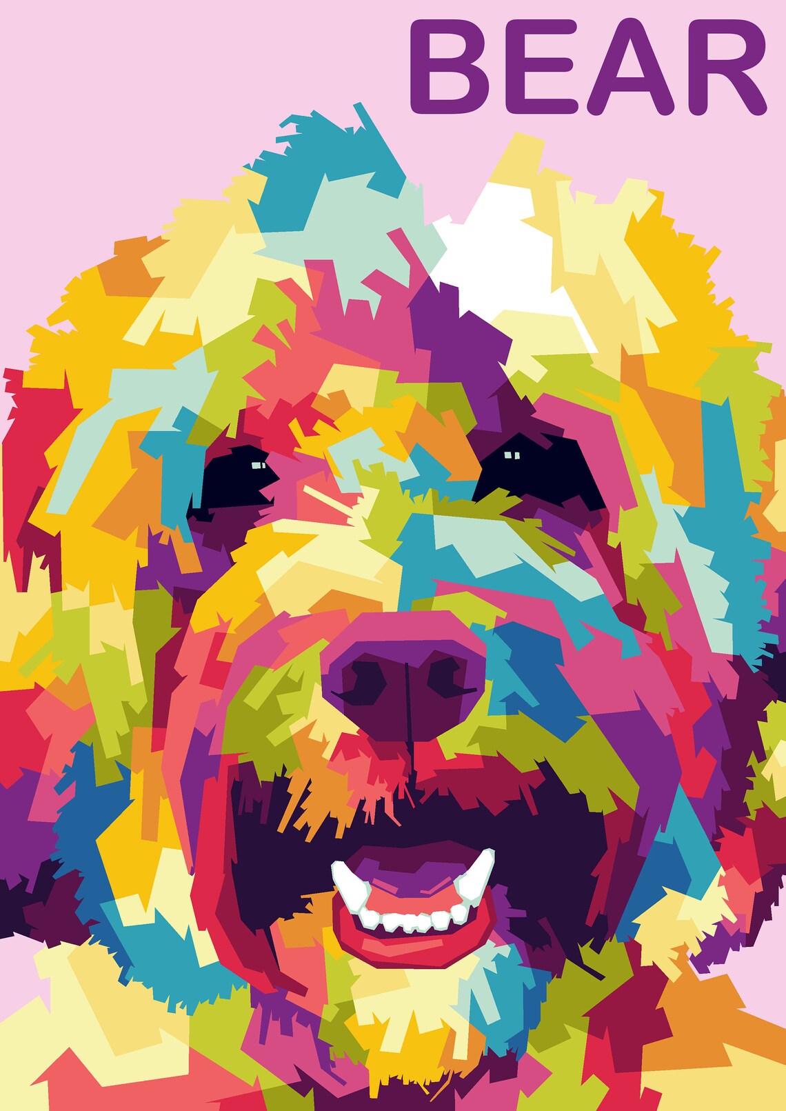 Dog Portraits Custom Dog Art Digital File Print Anywhere Etsy