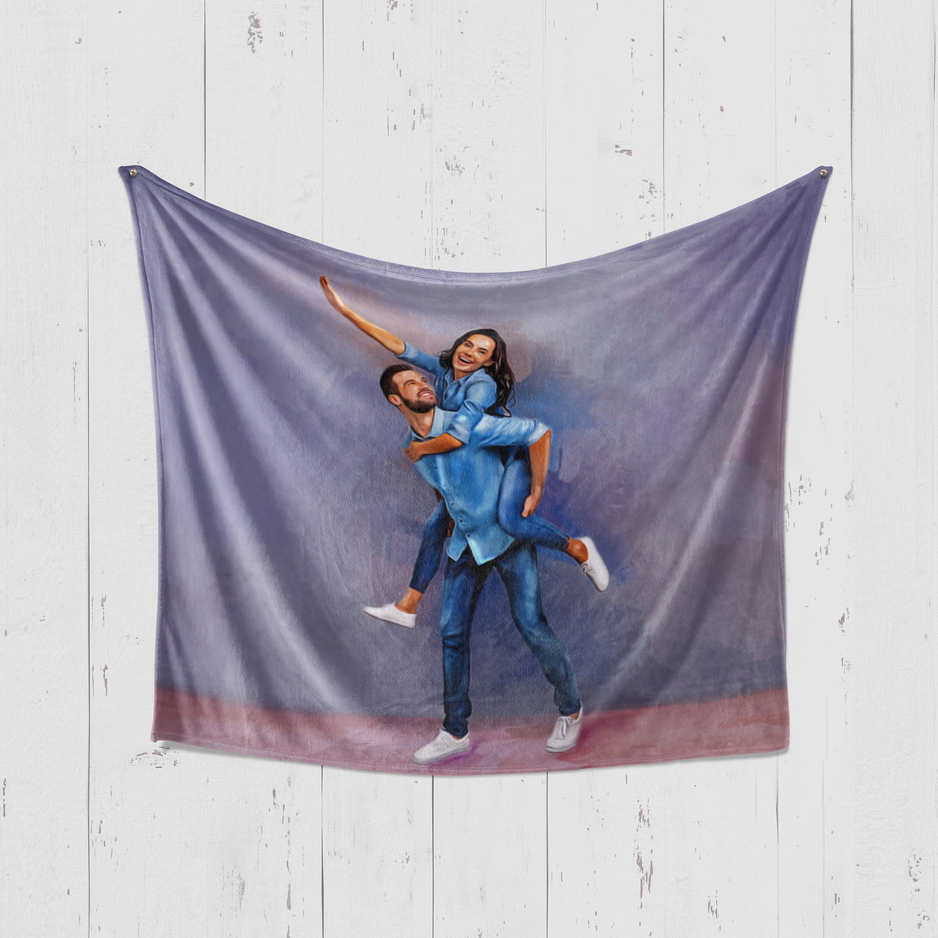 Blanket Art Personalized Art Your Photos Paint Art on A Etsy