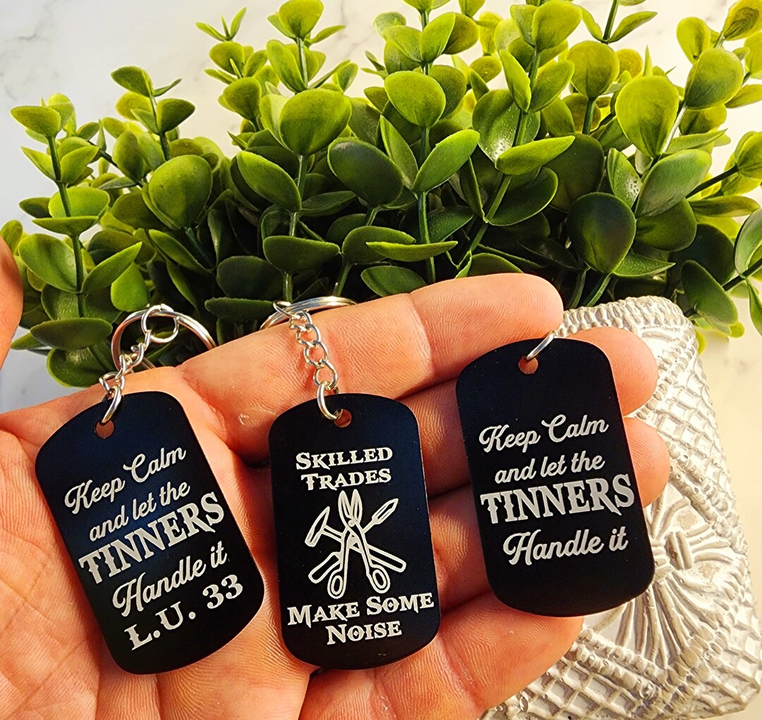 Sheet Metal Worker Keychain - Etsy