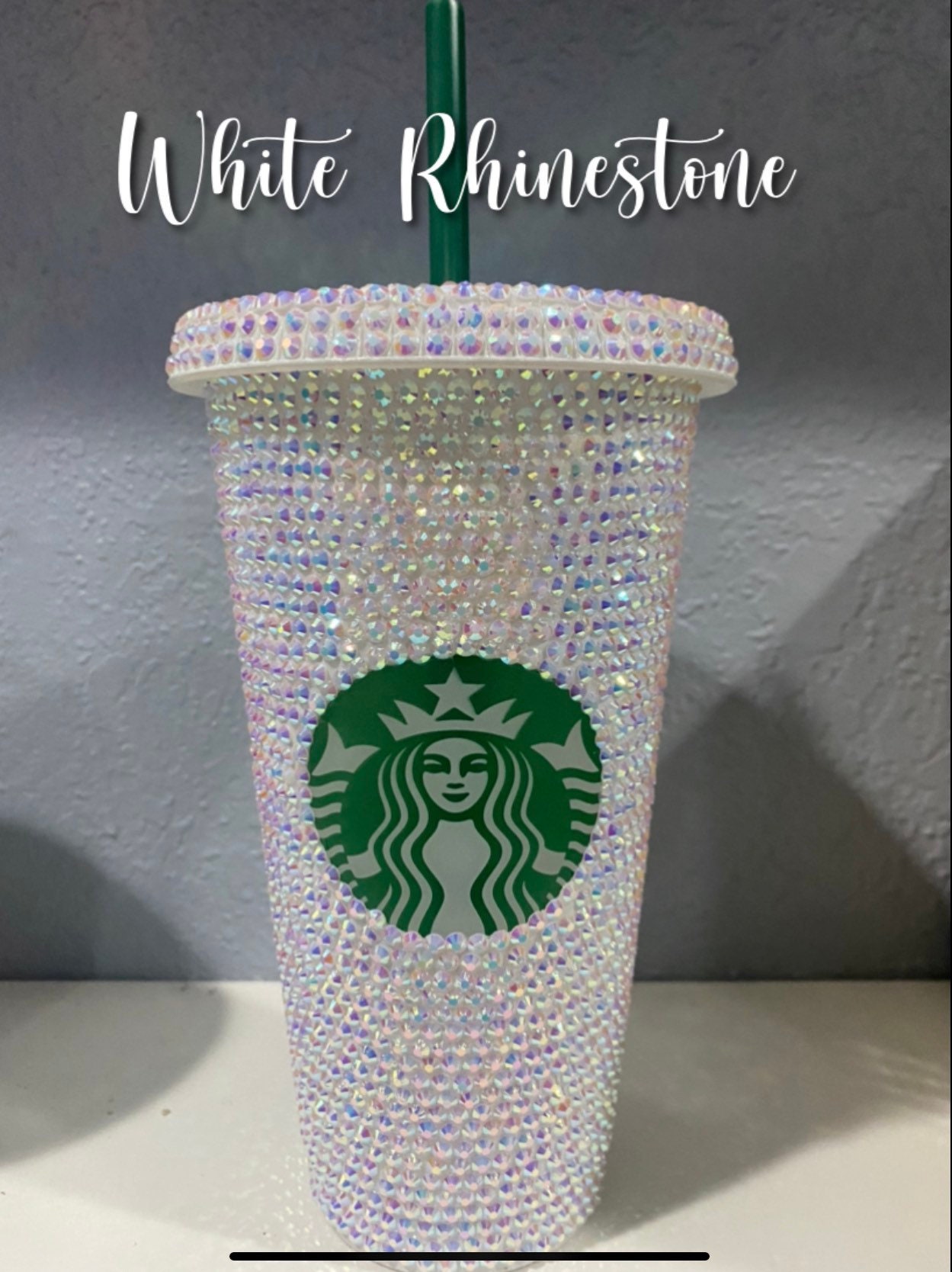 Rhinestone Tumblers/24oz Starbucks Rhinestones Tumbler Etsy UK