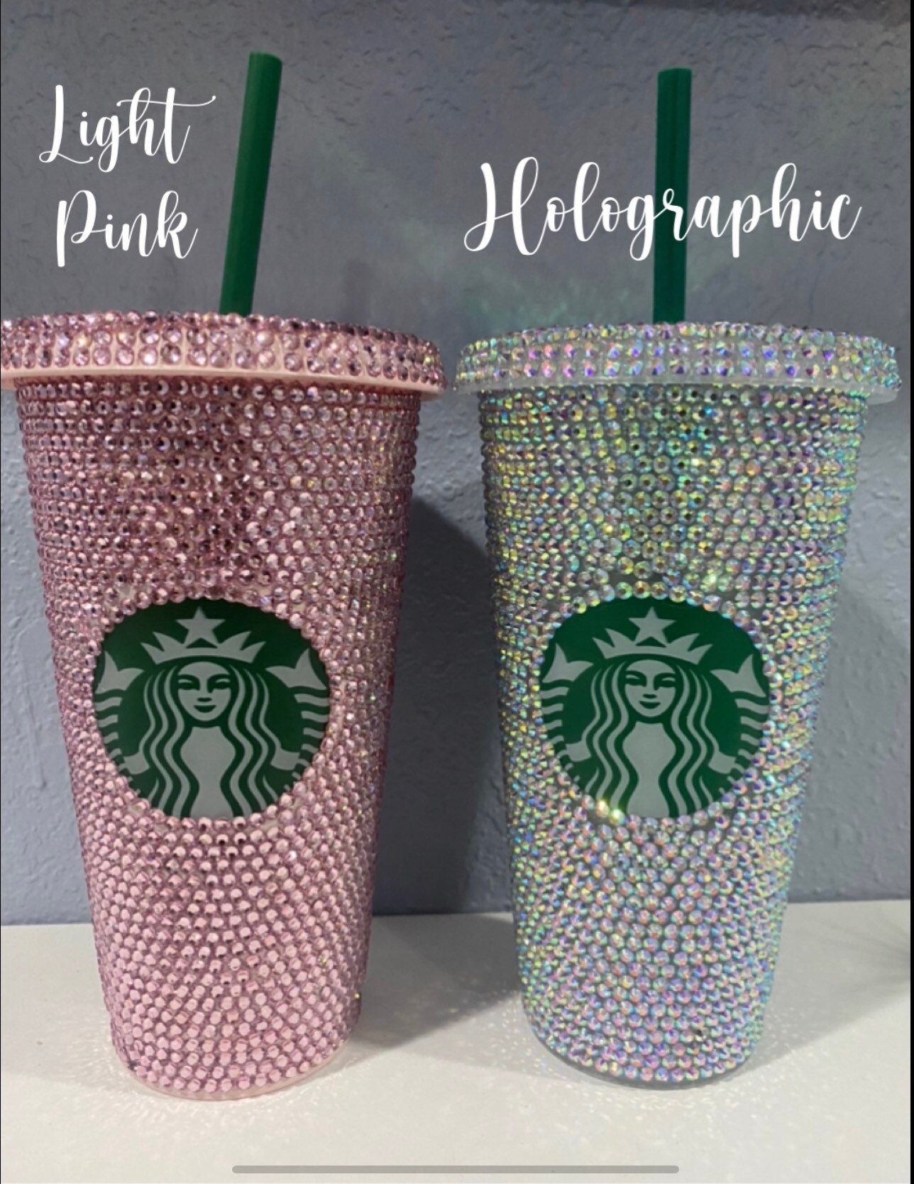 Rhinestone Tumblers/24oz Starbucks Rhinestones Tumbler Etsy
