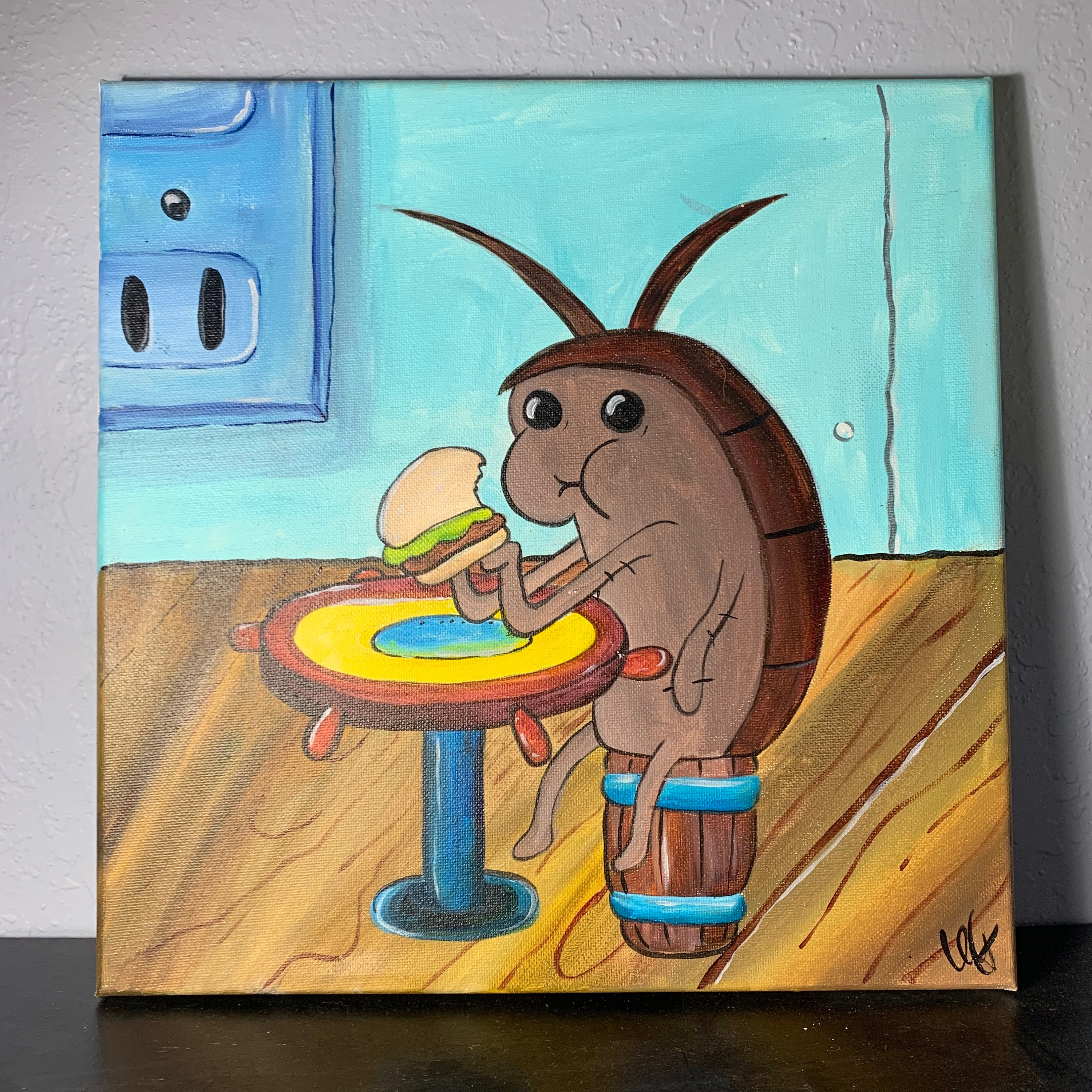 Spongebob Cockroach Painting - Etsy