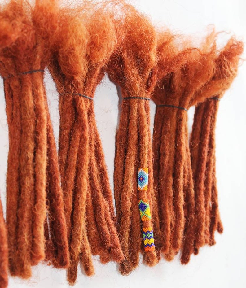 100 Human Hair Dreadlock Extentions Cajun Spice Dreadlocks Etsy