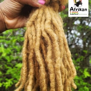 Intaloc Dreadloc Extensions 100% Human Hair Interlocked locs Natural Looking Locs 10 locs Per Bundle Textured Intalocs Dreadloc Extensions image 4