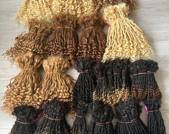 Lisa Bonnet Loc Extensions 25 locs Per Bundle Bohemian locs Deep Curl Goddess Loc Extensions