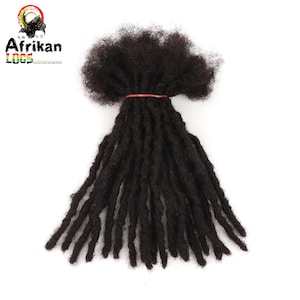 Intalock Dreadloc Extensions 100% Human Hair Interlocked locs Natural Looking Locs 10 locs Per Bundle Textured Intalocs Dreadloc Extensions