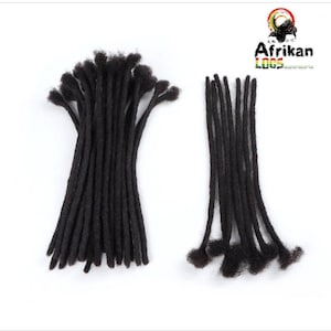 100% Human Dreadloc Handmade locs small medium large extensions 10 locs per bundle