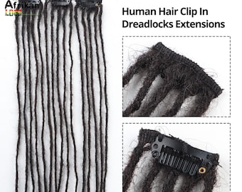 Cabello humano 0,2 cm Sisterloc /Microloc 5 bucles por clip para mayor volumen y longitud Se puede personalizar para bucles adicionales por clip