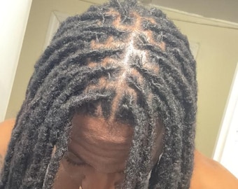 Intaloc Dreadloc Extensions 100% Human Hair Interlocked Locs