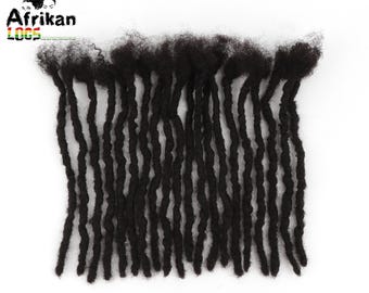 Extensiones de rastas de cabello humano, paquete de rastas entrelazadas (0,4 cm-0,5 cm)