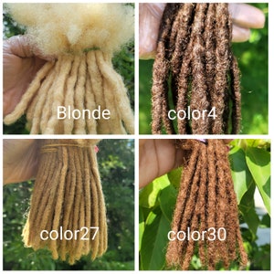 Intaloc Dreadloc Extensions 100% Human Hair Interlocked locs Natural Looking Locs 10 locs Per Bundle Textured Intalocs Dreadloc Extensions image 9