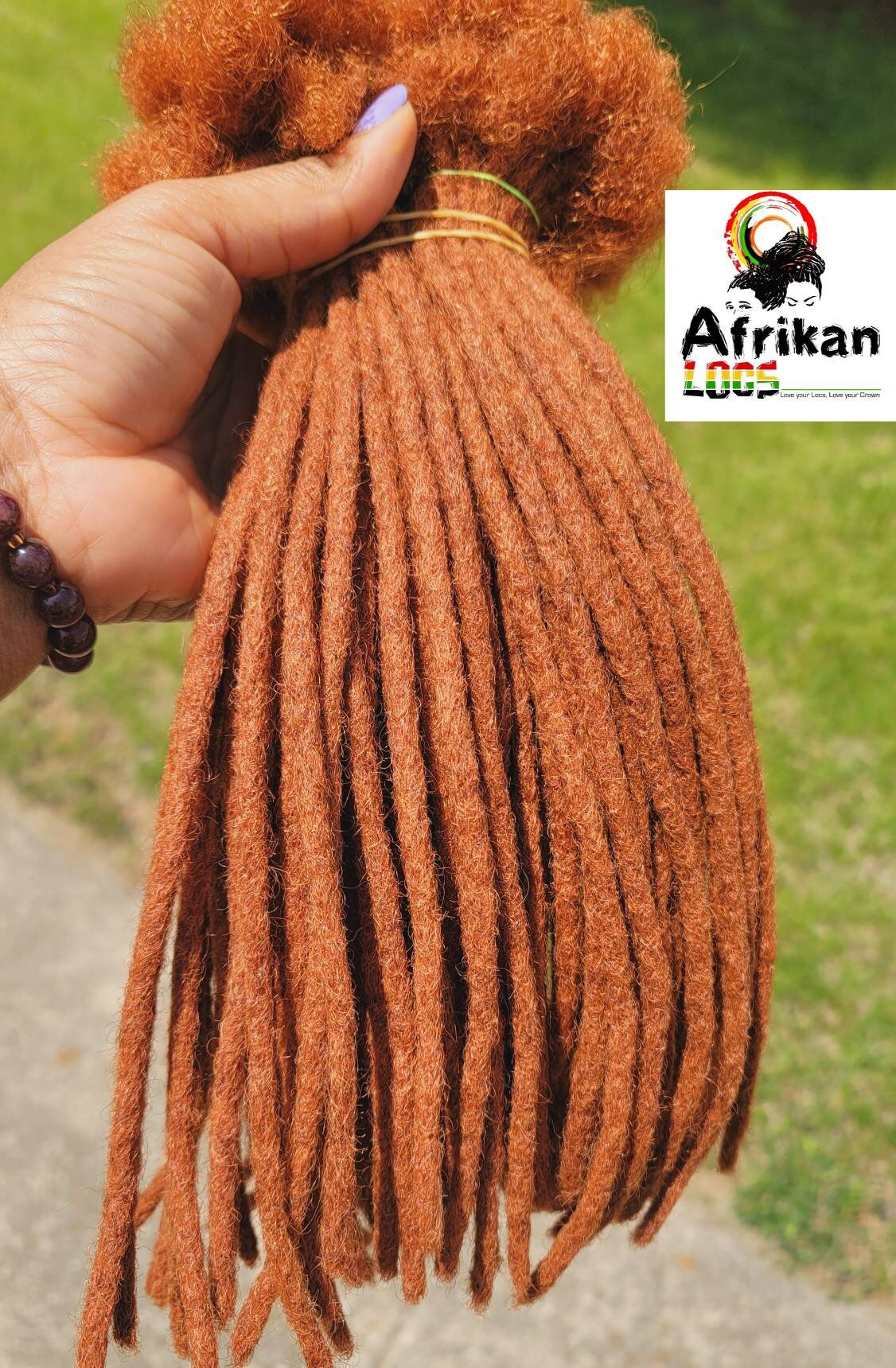 100 Human Hair Dreadlock Extentions Cajun Spice Dreadlocks 10 Etsy