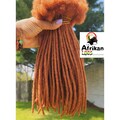 100% Human Hair Dreadlock  Extentions Cajun Spice Dreadlocks  10 locks Per Bundle Customized Locks Colored locks for Men and Women