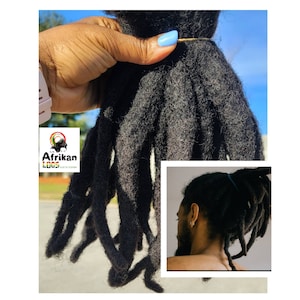 Congo fingers  Marley Rasta Wiclocs Freeform Medusa Extensions 10 locs Per Bundle Big Wick Light Weight Dreadlock Extension