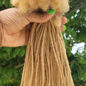 Human Hair MicroLocs Extensions 10 locs  Per Bundle Natural Looking Small Dreadloc Extensions Size 0.2cm Microlocs