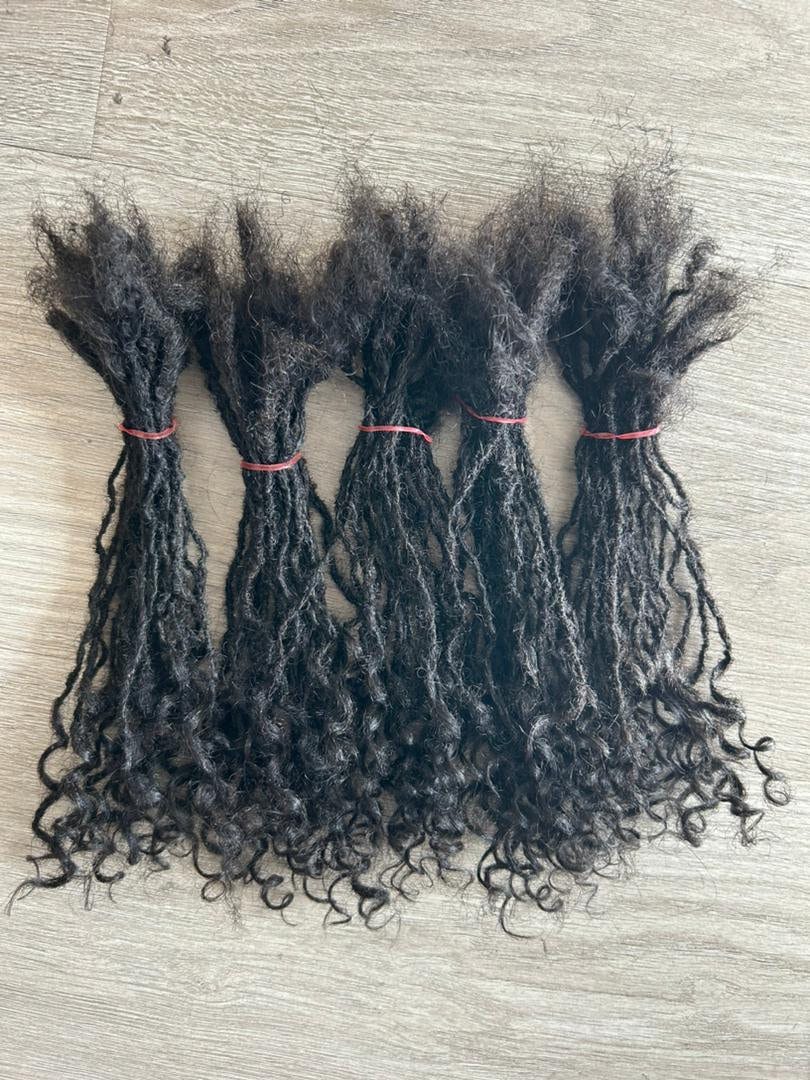 Interlocking Extensions 100% Human Hair Micro Loc Extensions | Curly Tip Microlocs | Natural ...