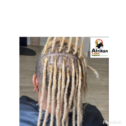 Human Hair Blonde Dreadloc Extensions 10 Locs per Bundle Etsy