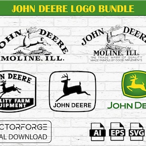 Pacchetto vettoriale del logo John Deere: grafica per attrezzature agricole (file digitali)