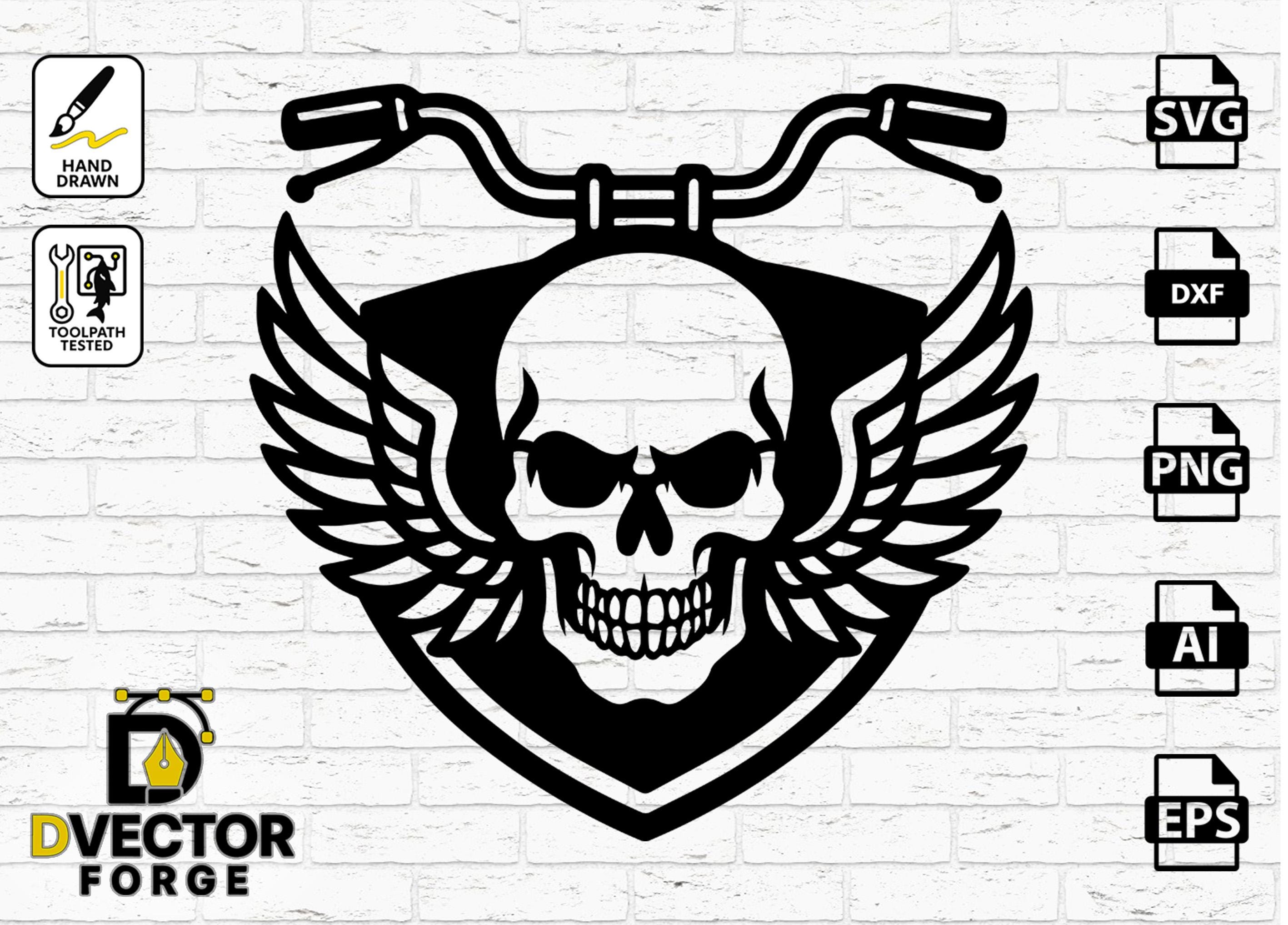 Harley skull decal - Etsy Schweiz, image size:2834x2034