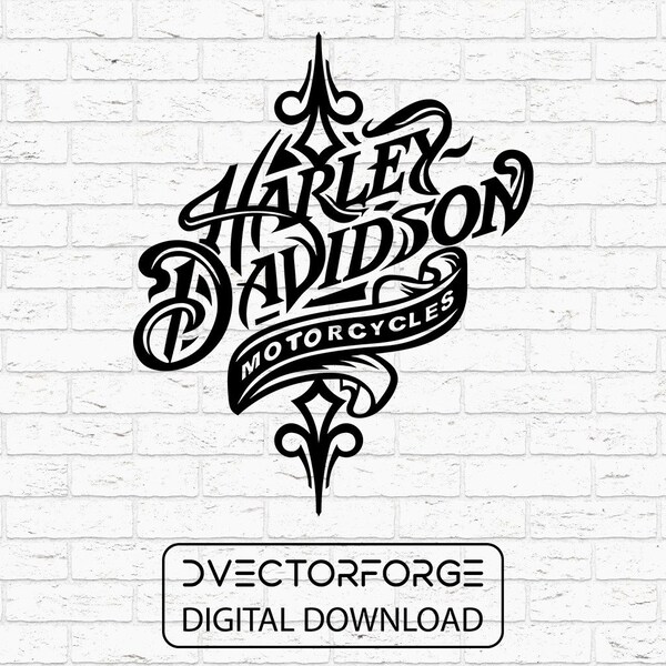 Harley-Davidson-Vektordateien-Bundle | SVG AI EPS Png Digitale Download-Datei für Cnc, Laser, Silhouette, Cricut, Gravur