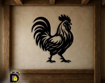 Proyecto Rooster Vector CNC: Diseño CAD para corte por plasma o láser