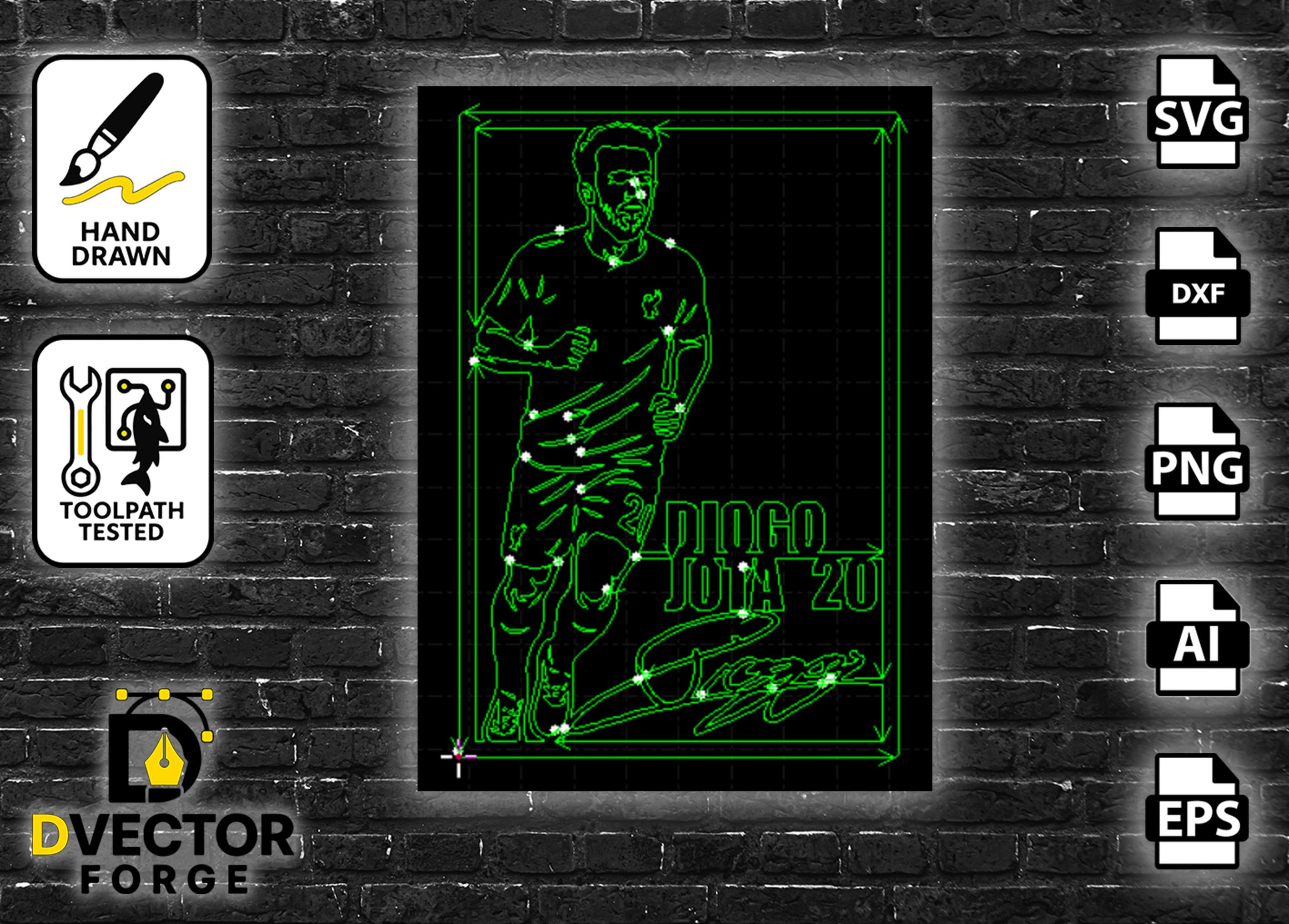 Diogo Jota Liverpool Tribute Vector | Cricut, Silhouette (svg, Dxf