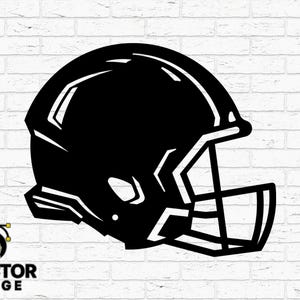 SVG-snijbestand voetbalhelm, American Football Vector DXF, helmsilhouet png voor Cricut Joy & CNC-gravure
