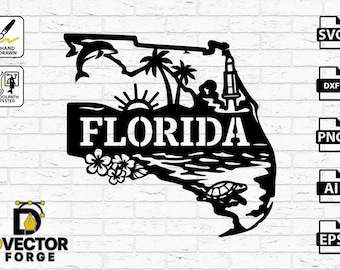 Florida Vector CNC Project – CAD Design for Plasma or Laser Cutting