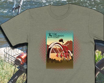 Cruiser Bike | The Mountains are Calling & I Must Go Biking | Rocky Mountain Gift | Outdoor Adventure T-shirt | UNISEX