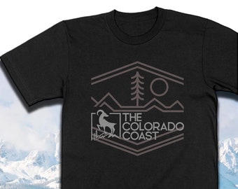 Line Art Trending Retro Colorado T-shirt |  | Rocky Mountain Gift | Colorado Gifts & Souvenirs | I Heart Colorado UNISEX SHIRT