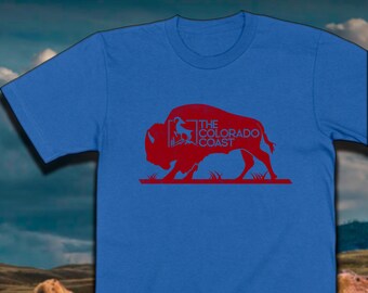 Colorado Buffalo T-shirt |  | Rocky Mountain  Gift | Trending Colorado Gifts & Souvenirs | I Heart Colorado UNISEX SHIRT