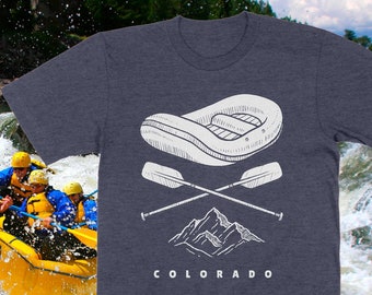 Colorado White Water Rafting T-shirt | River Sport | Rocky Mountain Activity | Shirts are UNISEX