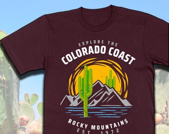 Cactus Sunset | Rocky Mountain | Trending Colorado Gifts | Rocky Mountain | National Desert | UNISEX SHIRT
