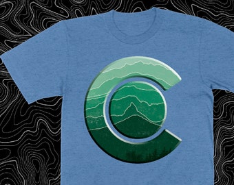 The Colorado Coast Topography T-shirt | Colorado Gift | 14ers | Rocky Mountains are Calling | Map | Shirts are UNISEX