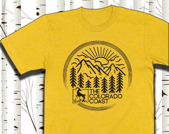 Trending Retro Colorado T-shirt |  | Rocky Mountain Gift | Colorado Gifts & Souvenirs | I Heart Colorado UNISEX SHIRT