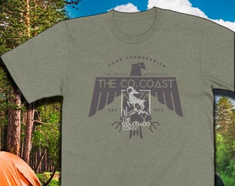 Camp Thunderbird | Rocky Mountain | Southwestern Eagle | Trending Colorado Gifts & Souvenirs | Camping | UNISEX SHIRT