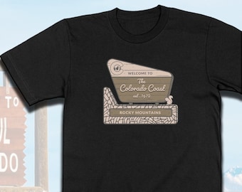 National Park Sign T-shirt | RMNP | Rocky Mountains | Colorado C Logo | Rocky Mountain National Park | Colorado Gift Souvenir | UNISEX Shirt